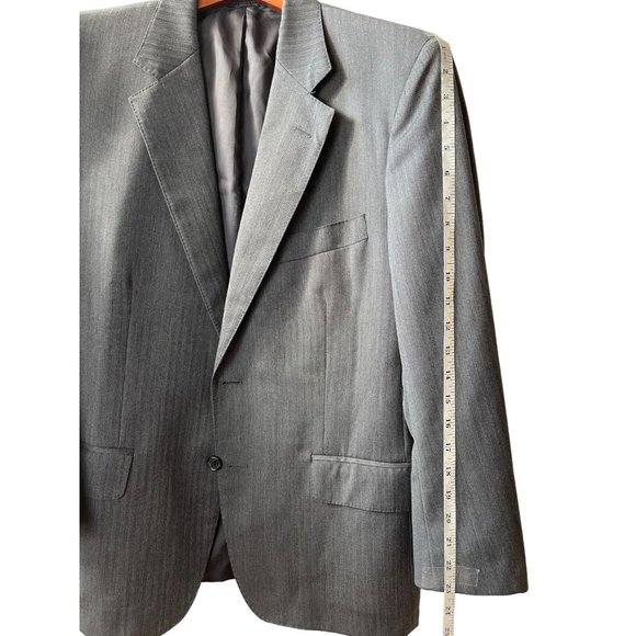 Vintage Brooks Brother Mens Sport Coat Blazer Jacket 100% Wool Gray Size 40 - Picture 4 of 7